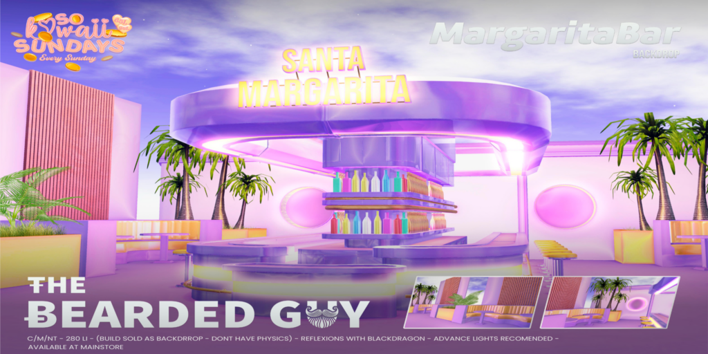 Margarita Bar Backdrop	&lt;a href=&quot;http://maps.secondlife.com/secondlife/Moonwall/169/121/32&quot; target=&quot;_blank&quot;&gt;Teleport&lt;/a&gt;