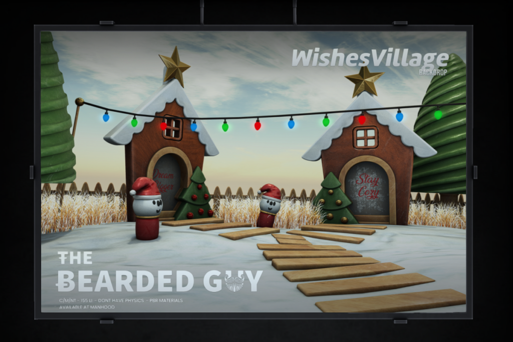 Wishes Village Backdrop, L$299