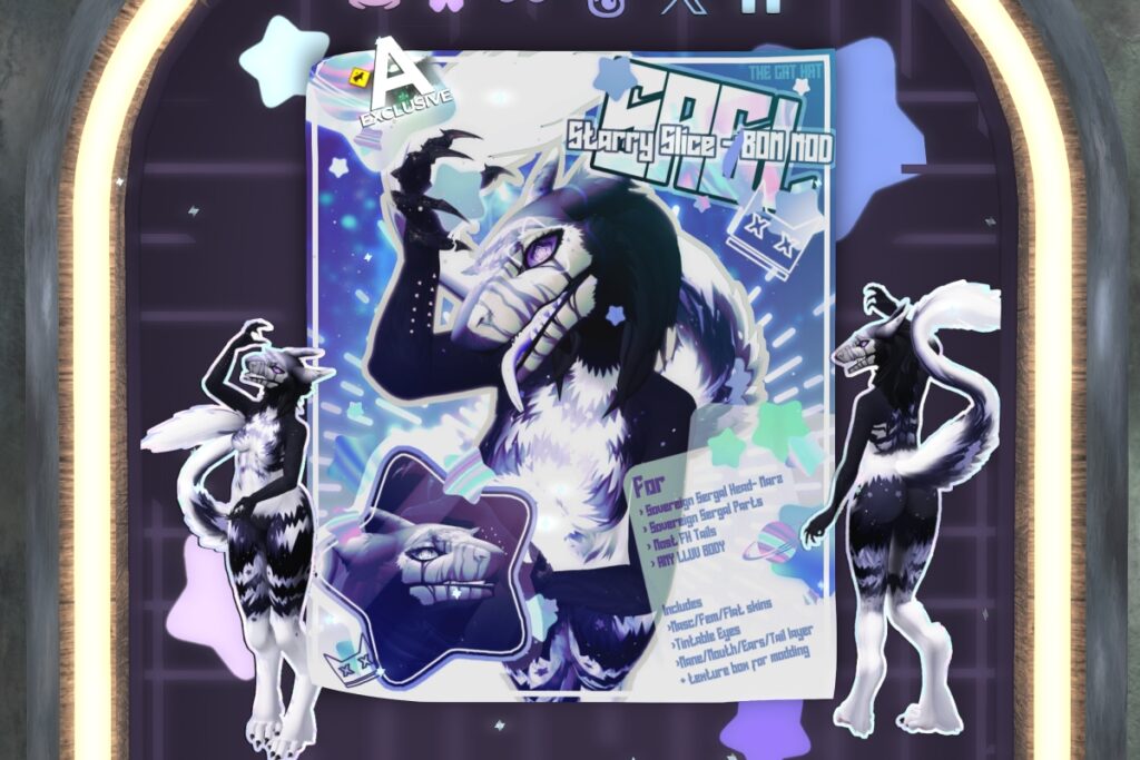 Starry Slice Mod Kit - BOM/Marz Sovereign Sergal, L$699 each/L$4199 FP