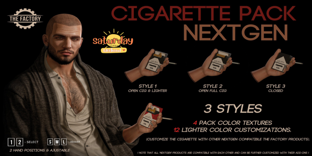 Cigarette Pack Holdable Accessory	&lt;a href=&quot;http://maps.secondlife.com/secondlife/Elmira/190/174/27&quot; target=&quot;_blank&quot;&gt;Teleport&lt;/a&gt;