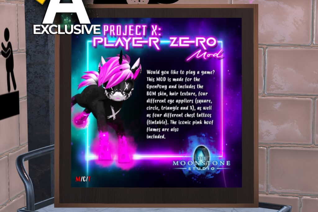 Project X: Player Zero Mod Kit - OpenPony, L$450