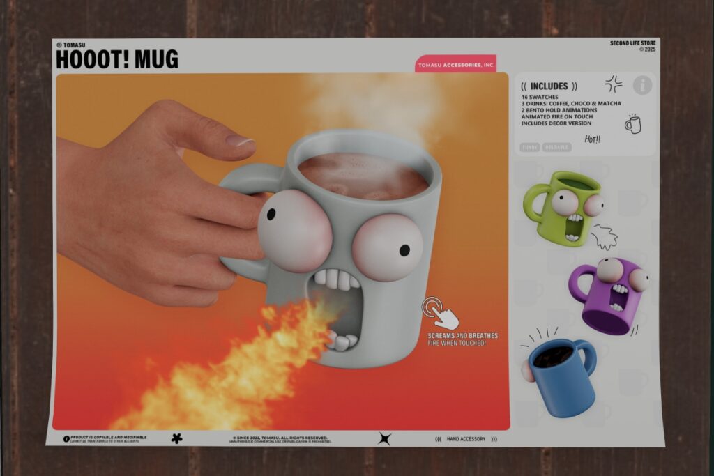Hooot! Mug Holdable &amp; Decor	&lt;a href=&quot;http://maps.secondlife.com/secondlife/The%20Sign%20II/220/111/22&quot; target=&quot;_blank&quot;&gt;Teleport&lt;/a&gt;