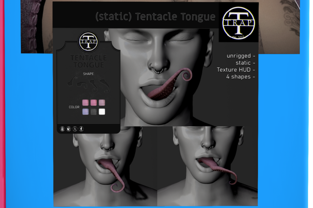 Tentacle Tongue Static Wearable Accessory, L$399