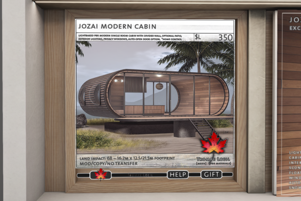 Jozai Modern Cabin, L$350