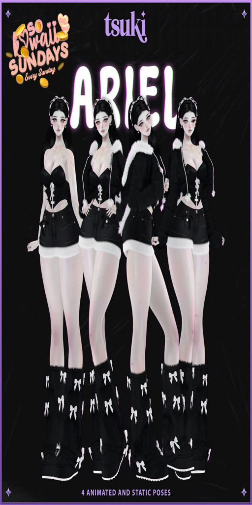 Ariel Poses	&lt;a href=&quot;http://maps.secondlife.com/secondlife/Dark%20Desires/240/183/24&quot; target=&quot;_blank&quot;&gt;Teleport&lt;/a&gt;