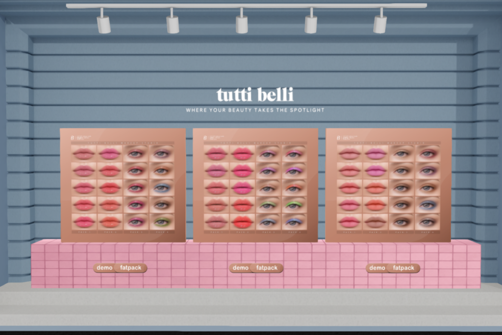 Molten / Babyglow / Pudding Makeup Set - EvoX, L$149 each/L$399 Fatpack