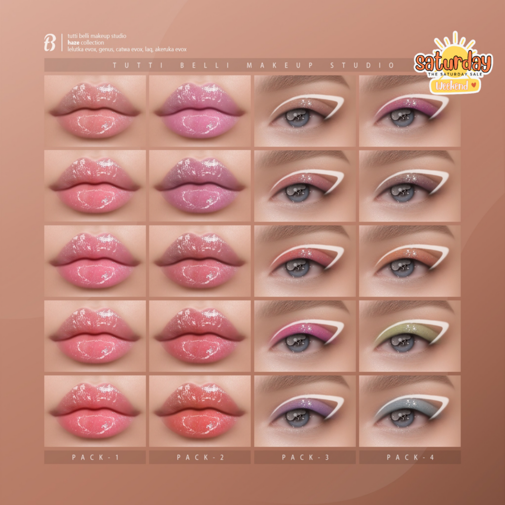 Haze Collection Cosmetics - AkX/CatwaX/EvoX/LAQ	&lt;a href=&quot;http://maps.secondlife.com/secondlife/Malkine/79/162/501&quot; target=&quot;_blank&quot;&gt;Teleport&lt;/a&gt;