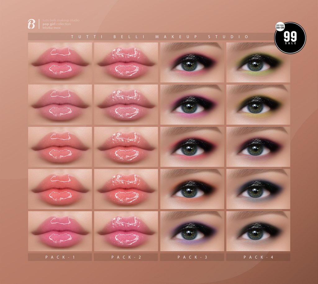 Pop Girl Collection Makeup - EvoX	&lt;a href=&quot;http://maps.secondlife.com/secondlife/Malkine/79/162/501&quot; target=&quot;_blank&quot;&gt;Teleport&lt;/a&gt;