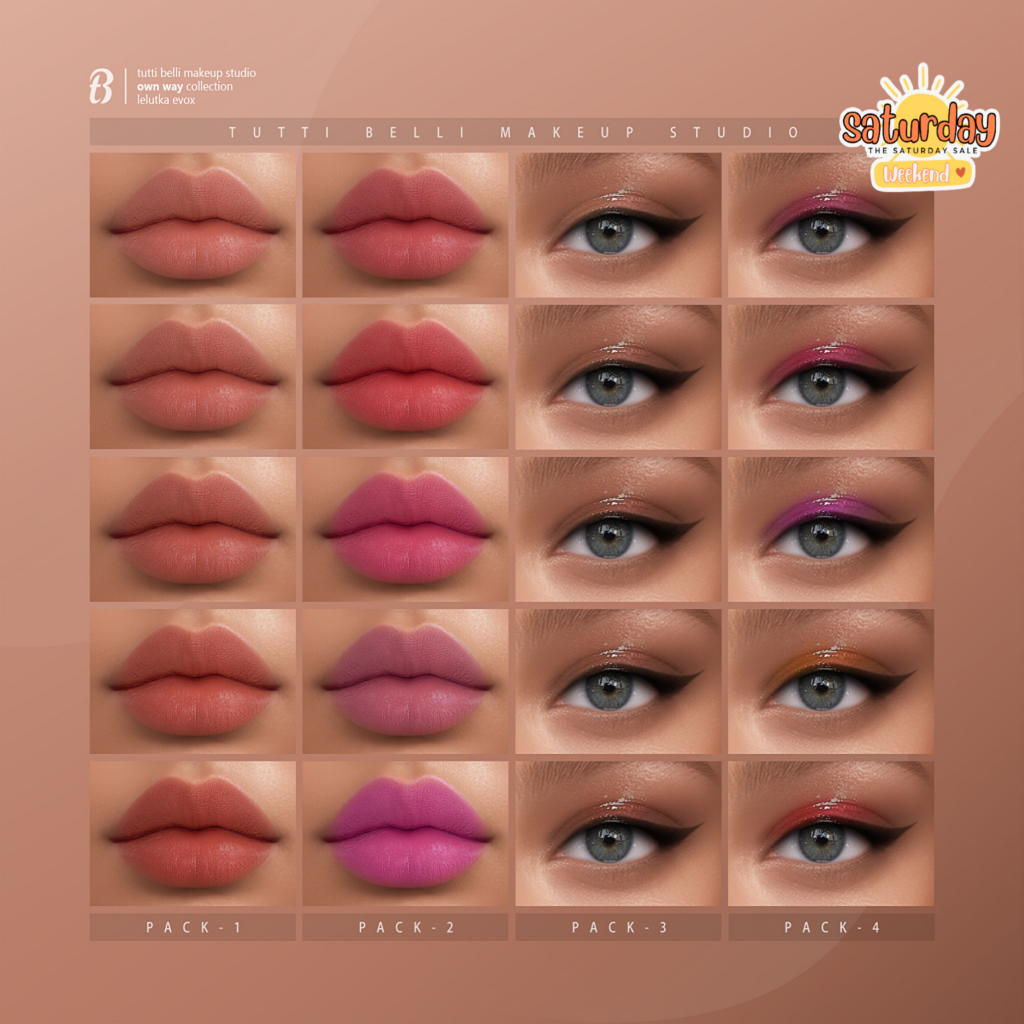 Own Way Collection Cosmetics - EvoX	&lt;a href=&quot;http://maps.secondlife.com/secondlife/Malkine/79/162/501&quot; target=&quot;_blank&quot;&gt;Teleport&lt;/a&gt;
