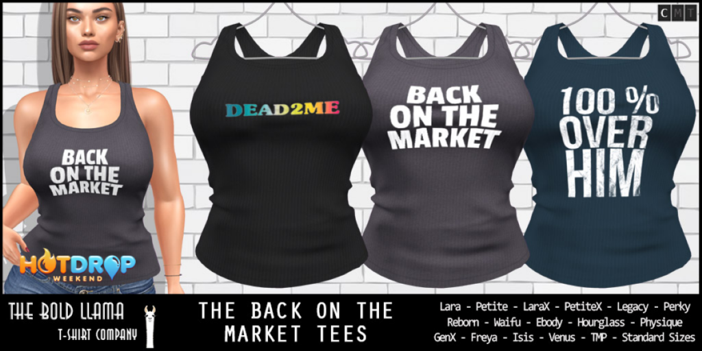 The Back on The Market Tee&#039;s - See AD for Fits