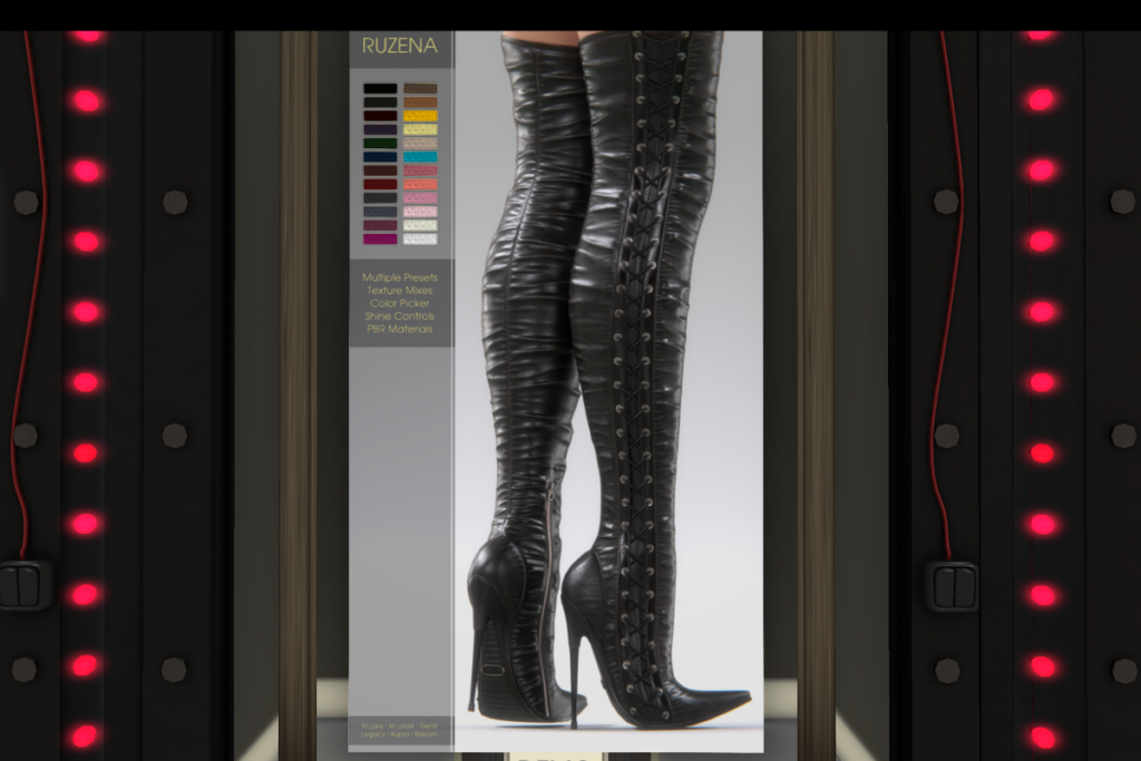 Ruzena Boots - GenX/Inithium/Legacy/Maitreya/Reborn/+mods, L$675