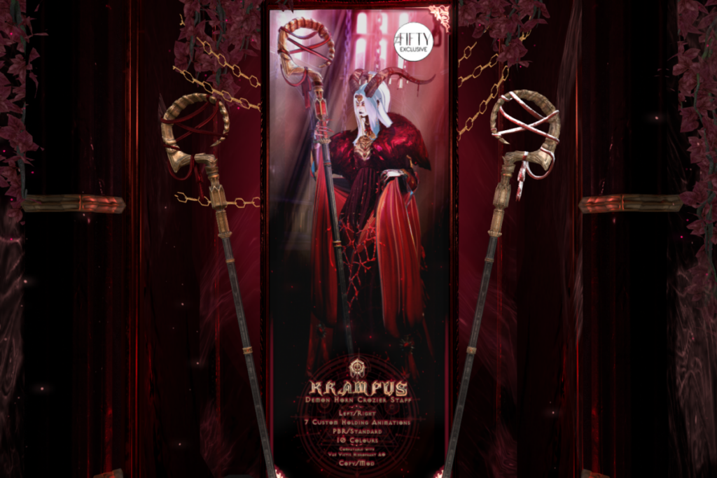 Krampus Demon Crozier Staff, L$450