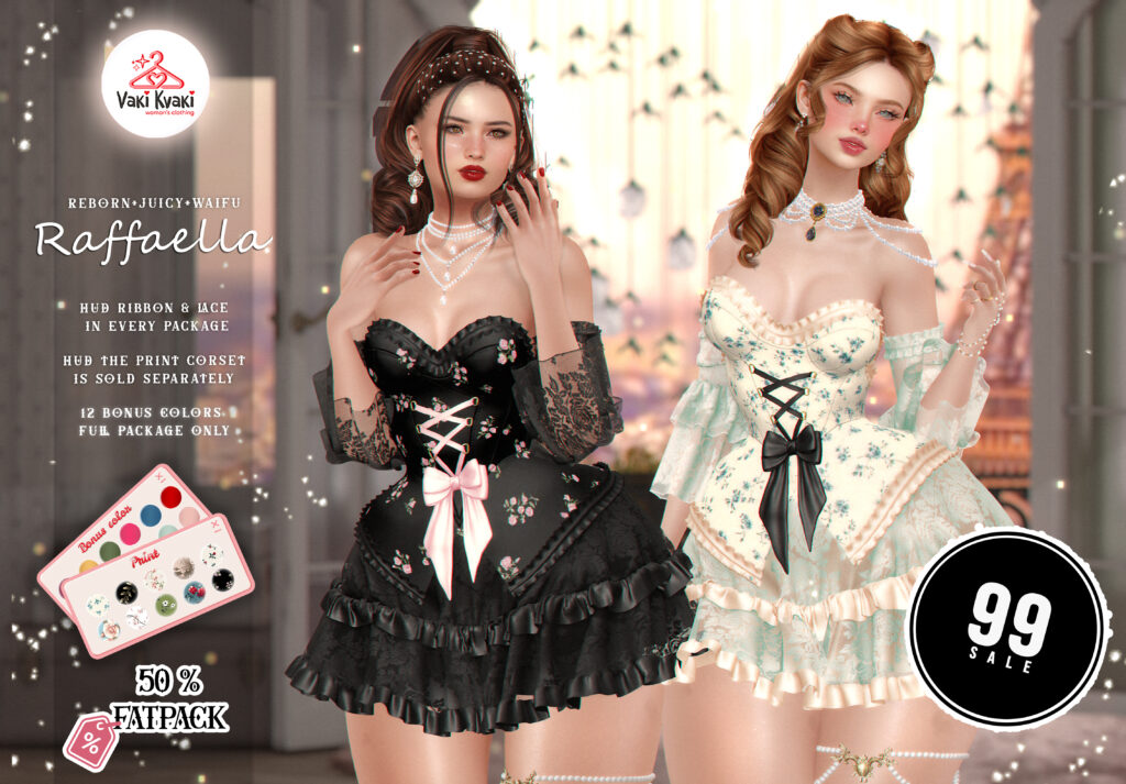 Raffaella Dress - Reborn/+mods	&lt;a href=&quot;http://maps.secondlife.com/secondlife/Wildflower%20Mountain/222/58/22&quot; target=&quot;_blank&quot;&gt;Teleport&lt;/a&gt;