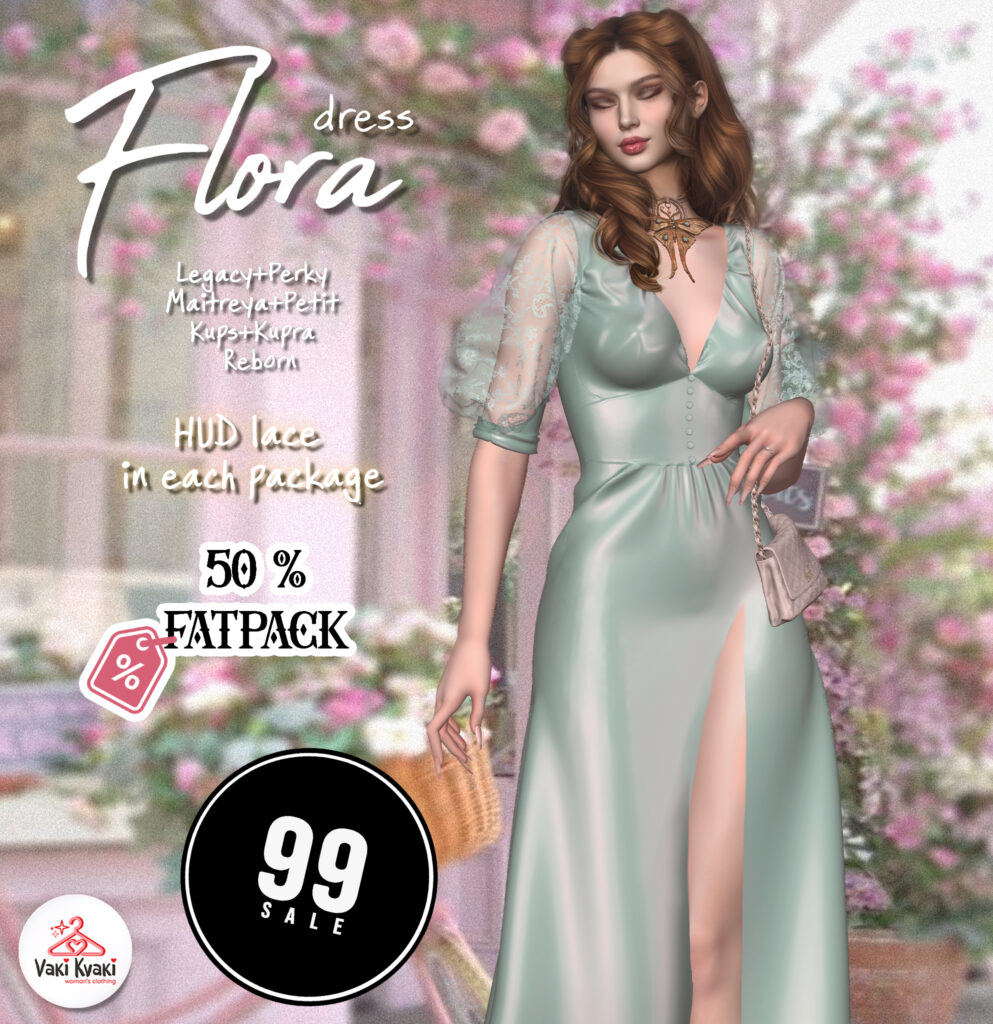 Flora Dress - Inithium/Legacy/Maitreya/Reborn/+mods	<a href="http://maps.secondlife.com/secondlife/Wildflower%20Mountain/222/58/22" target="_blank">Teleport</a>