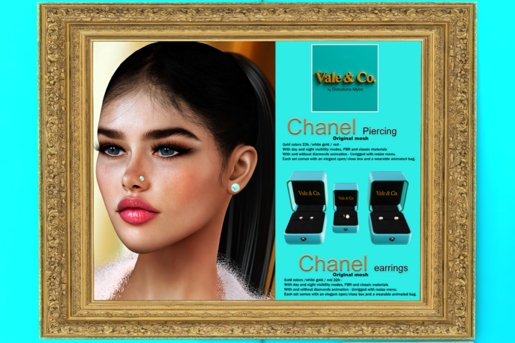Chanel Piercing &amp; Earrings, L$499-L$599 each
