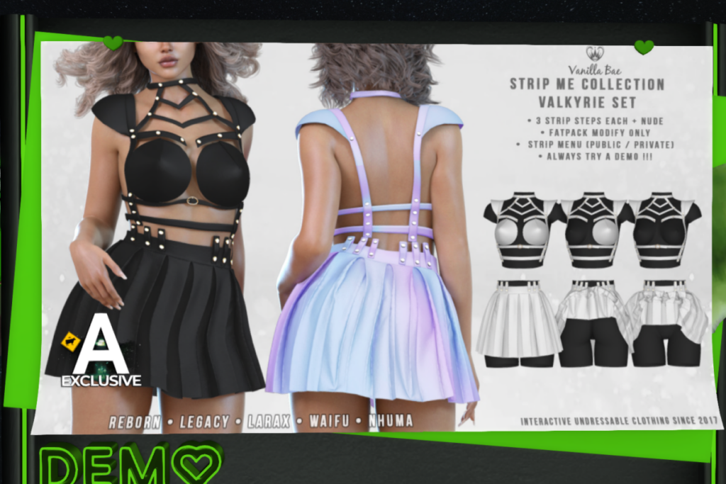 Valkyrie Set - Legacy/MaitreyaX/Nhumana/Reborn/+mods, L$599 each/L$999 FP