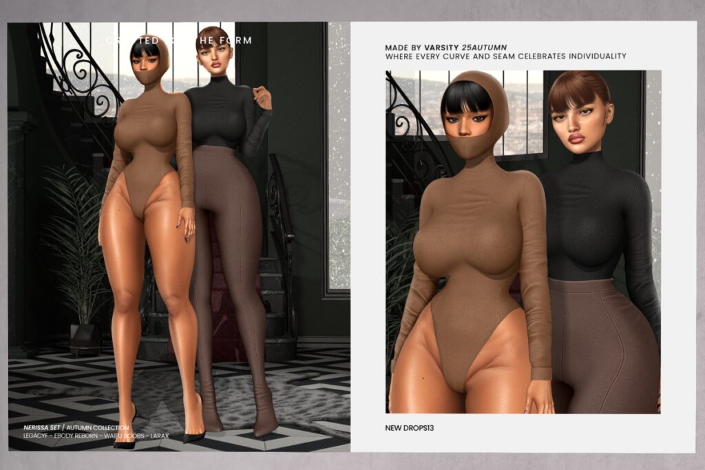 Nerissa Set - Legacy/MaitreyaX/Reborn/+mods, L$225 each/L$1125 each FP/L$3000 MP