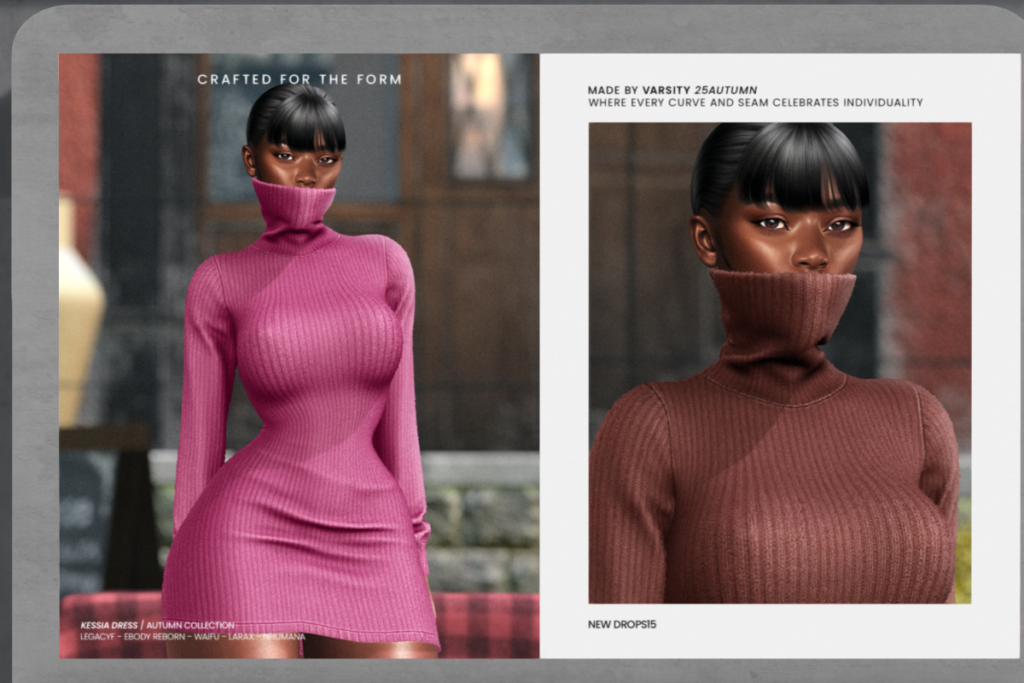 Kessia Dress - Legacy/MaitreyaX/Nhumana/Reborn/+mods, L$299 each/L$1125 FP