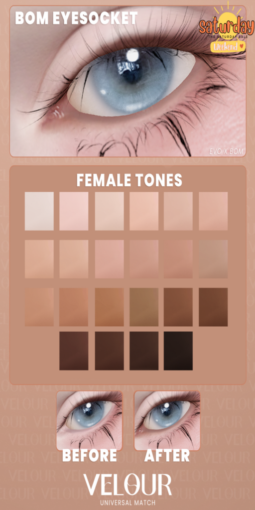 BOM Eyesocket Addon - EvoX	&lt;a href=&quot;https://maps.secondlife.com/secondlife/VELOUR/93/115/83&quot; target=&quot;_blank&quot;&gt;Teleport&lt;/a&gt;