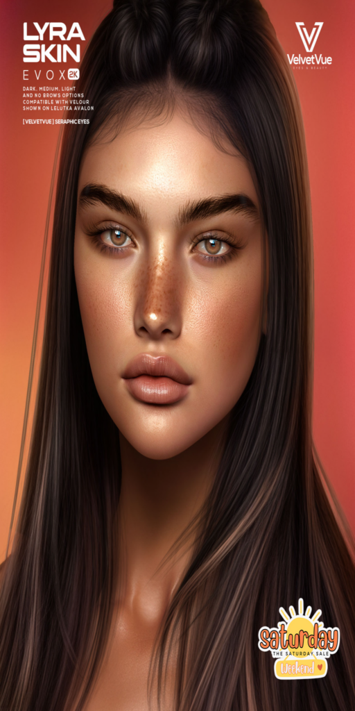 Lyra Skin - EvoX	&lt;a href=&quot;http://maps.secondlife.com/secondlife/Future%20Dreams/71/63/982&quot; target=&quot;_blank&quot;&gt;Teleport&lt;/a&gt;