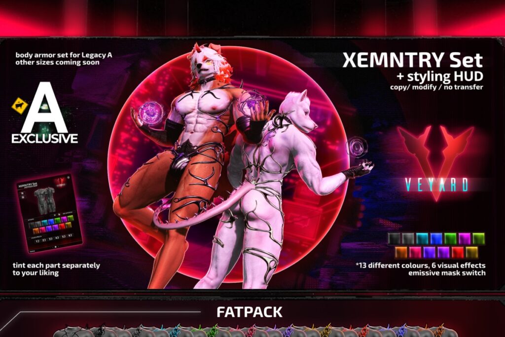 Xemntry Set - Legacy Athletic, L$350 each/L$769 FP