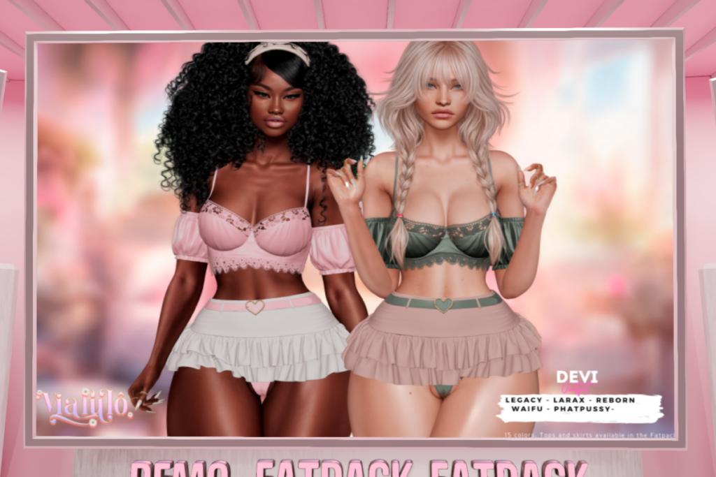 Devi Top and Skirt - Legacy/MaitreyaX/Reborn/+mods, L$220 each/L$950 each FP