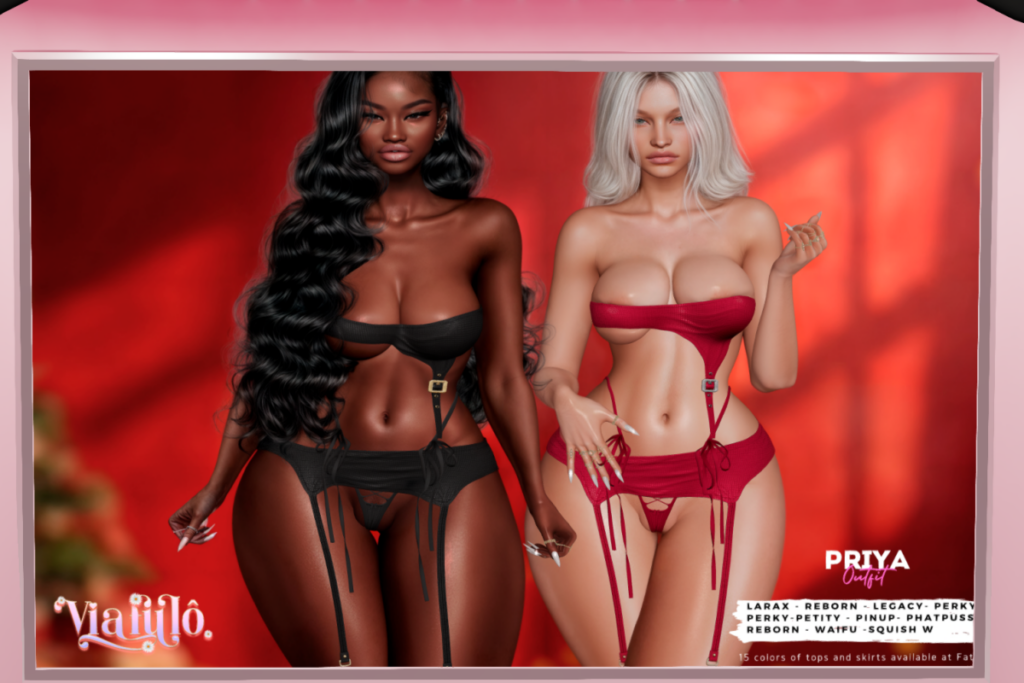 Priya Top &amp; Panties - Legacy/MaitreyaX/Reborn/+mods, L$260 each/L$1200 each FP