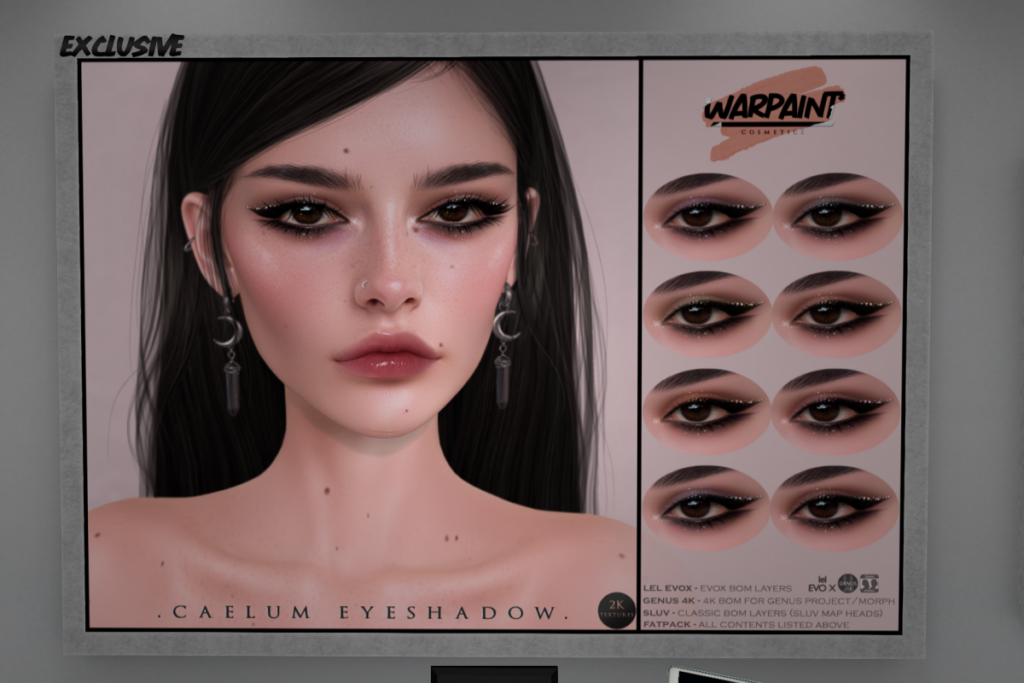 Caelum Eyeshadow - EvoX/Genus/SLUV, L$240 each/L$530 FP