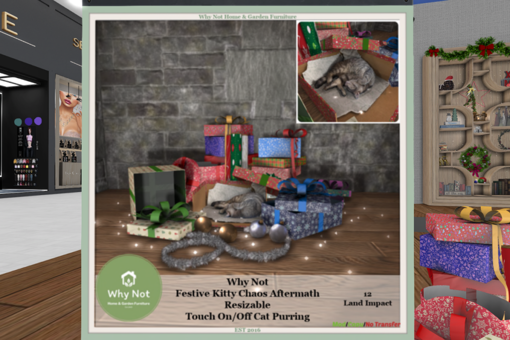 Festive Kitty Chaos Aftermath Decor, L$203