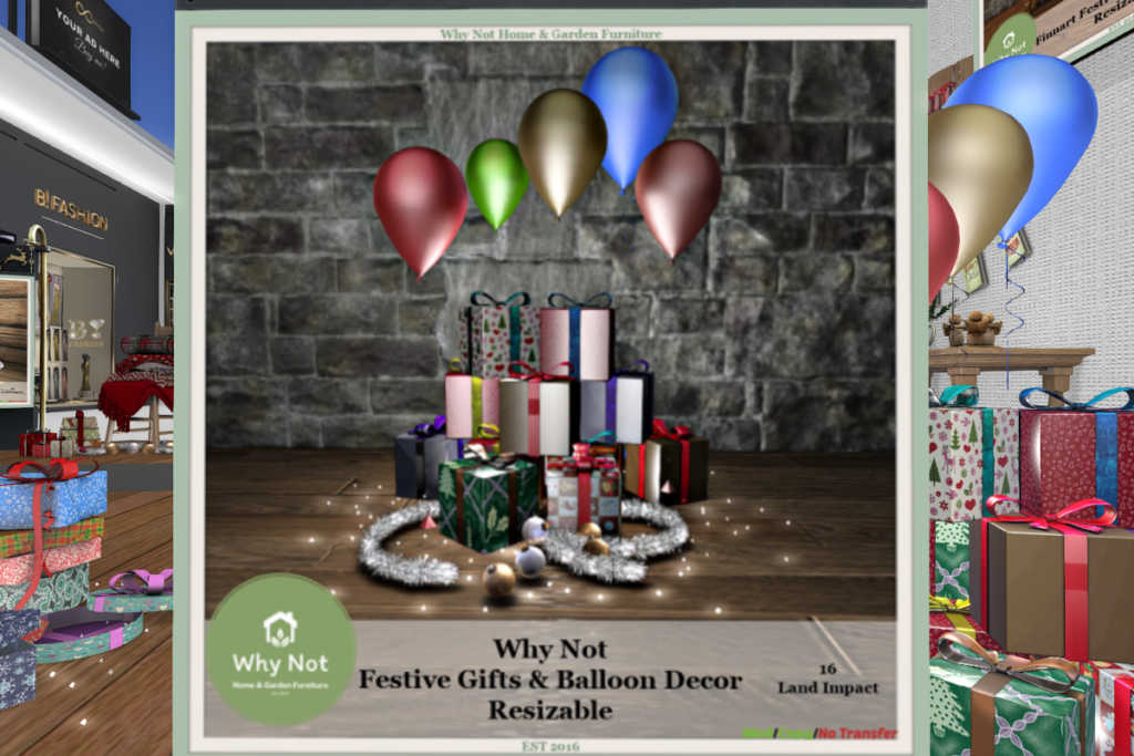 Festive Gifts &amp; Balloon Decor, L$225
