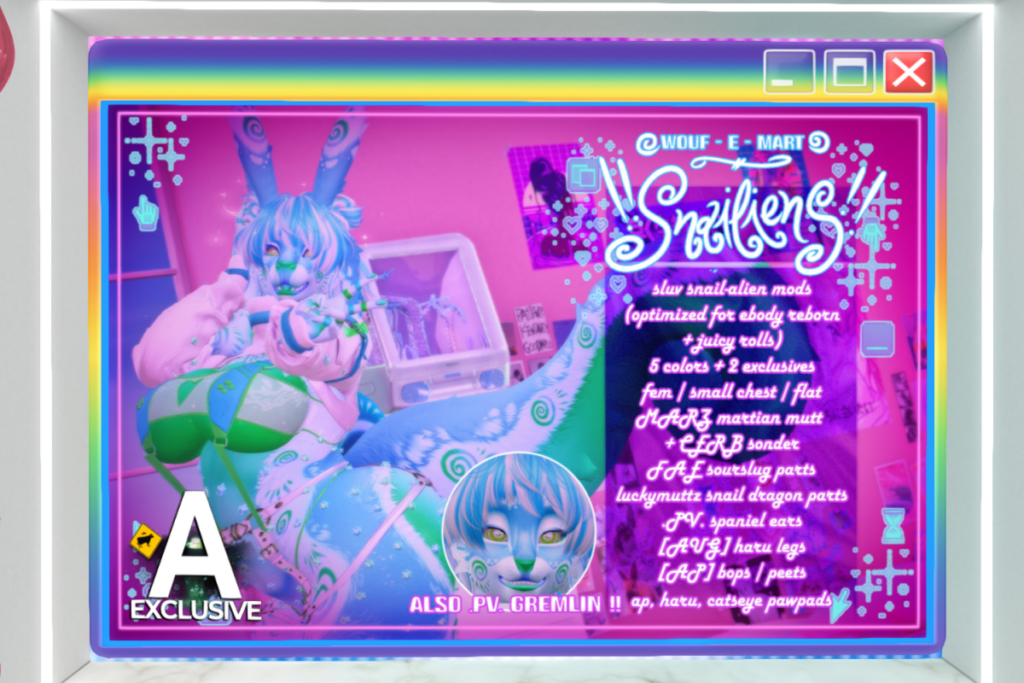 Snaillien ModKit - BOM, L$800 each/L$4000 FP