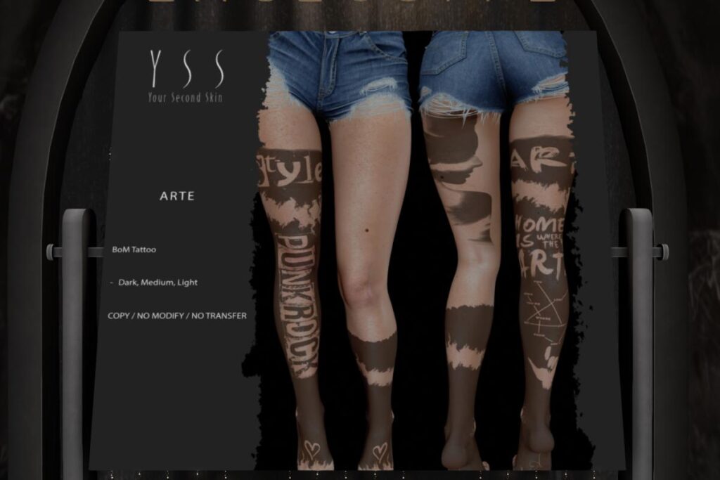 Arte Tattoo - BOM, L$249