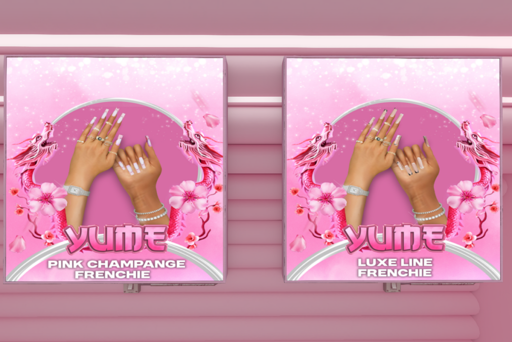 Pink Champagne Frencie Nails - No Fits Listed, L$200 | Luxe Line Frenchie Nails - No Fits Listed, L$200