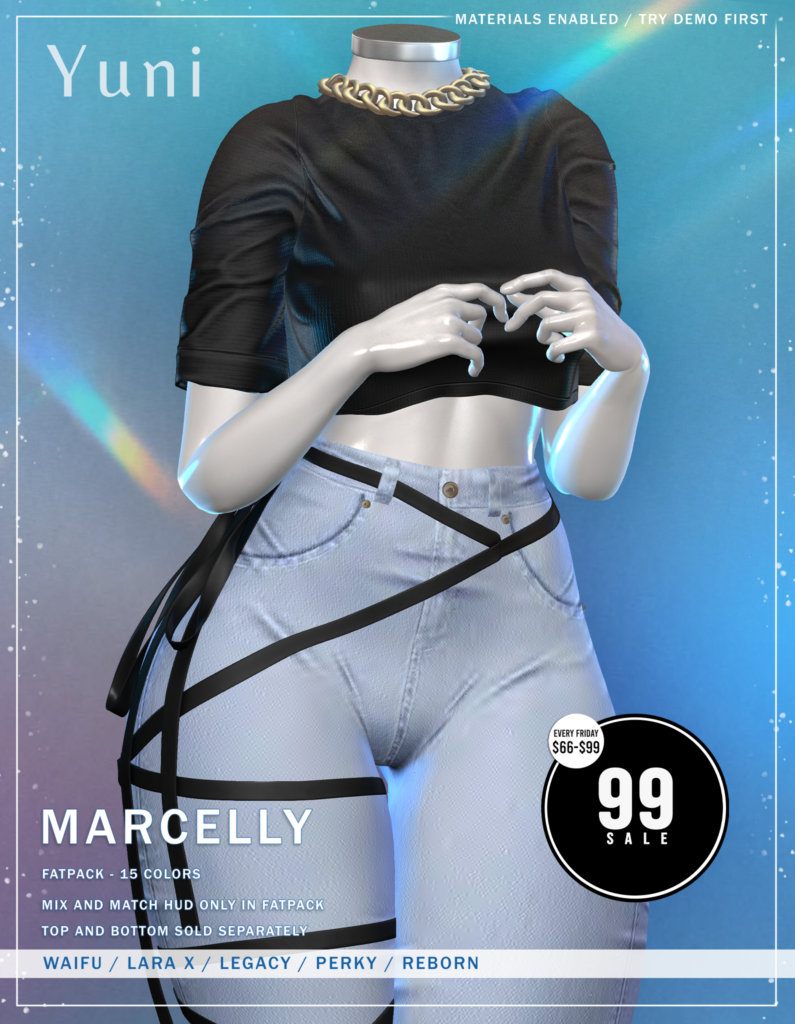 Marcelly Top &amp; Jeans - Legacy/MaitreyaX/Reborn/+mods	&lt;a href=&quot;http://maps.secondlife.com/secondlife/Neith/154/244/3201&quot; target=&quot;_blank&quot;&gt;Teleport&lt;/a&gt;