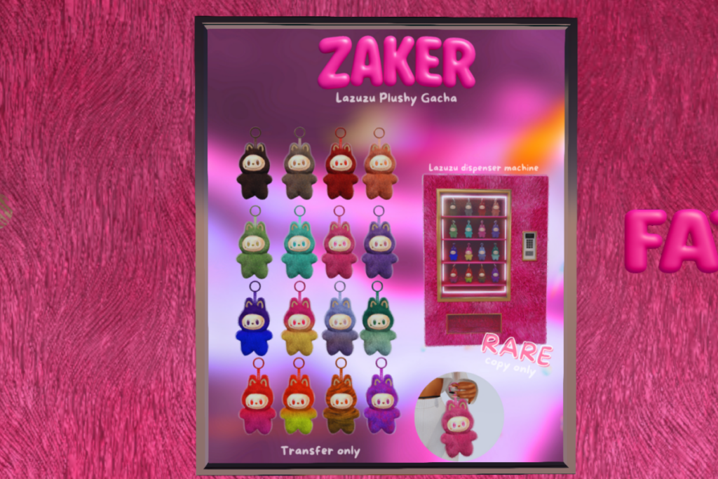 Lazuzu Gacha, L$50 per play/L$1450 FP