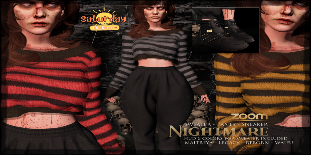 Nightmare Outfit - Legacy/Maitreya/Reborn/+mods	&lt;a href=&quot;http://maps.secondlife.com/secondlife/Sunset/72/63/2001&quot; target=&quot;_blank&quot;&gt;Teleport&lt;/a&gt;