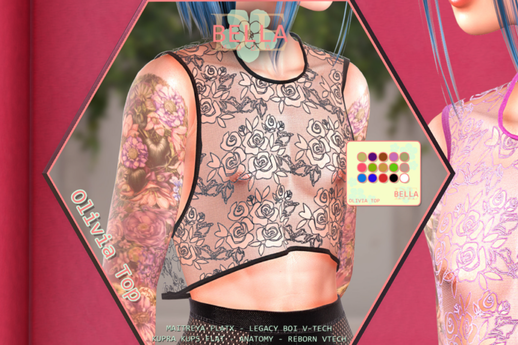 Olivia Top - Legacy/Maitreya/+mods, L$899