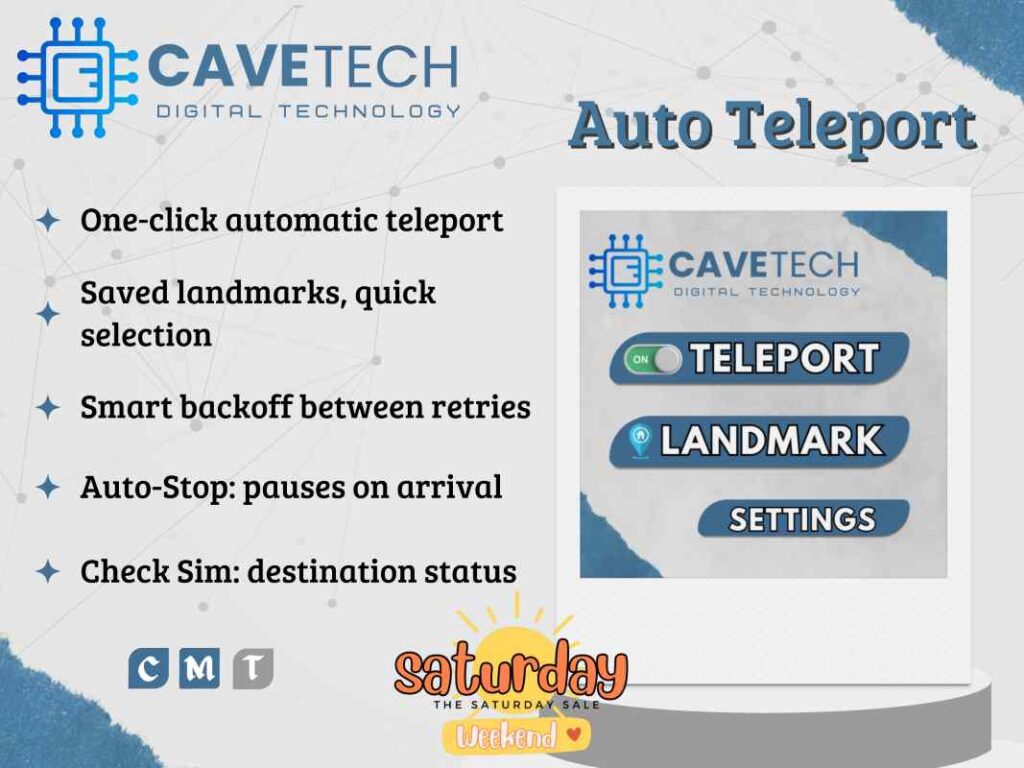 Auto Teleport	&lt;a href=&quot;http://maps.secondlife.com/secondlife/Bekkers/85/98/1505&quot; target=&quot;_blank&quot;&gt;Teleport&lt;/a&gt;