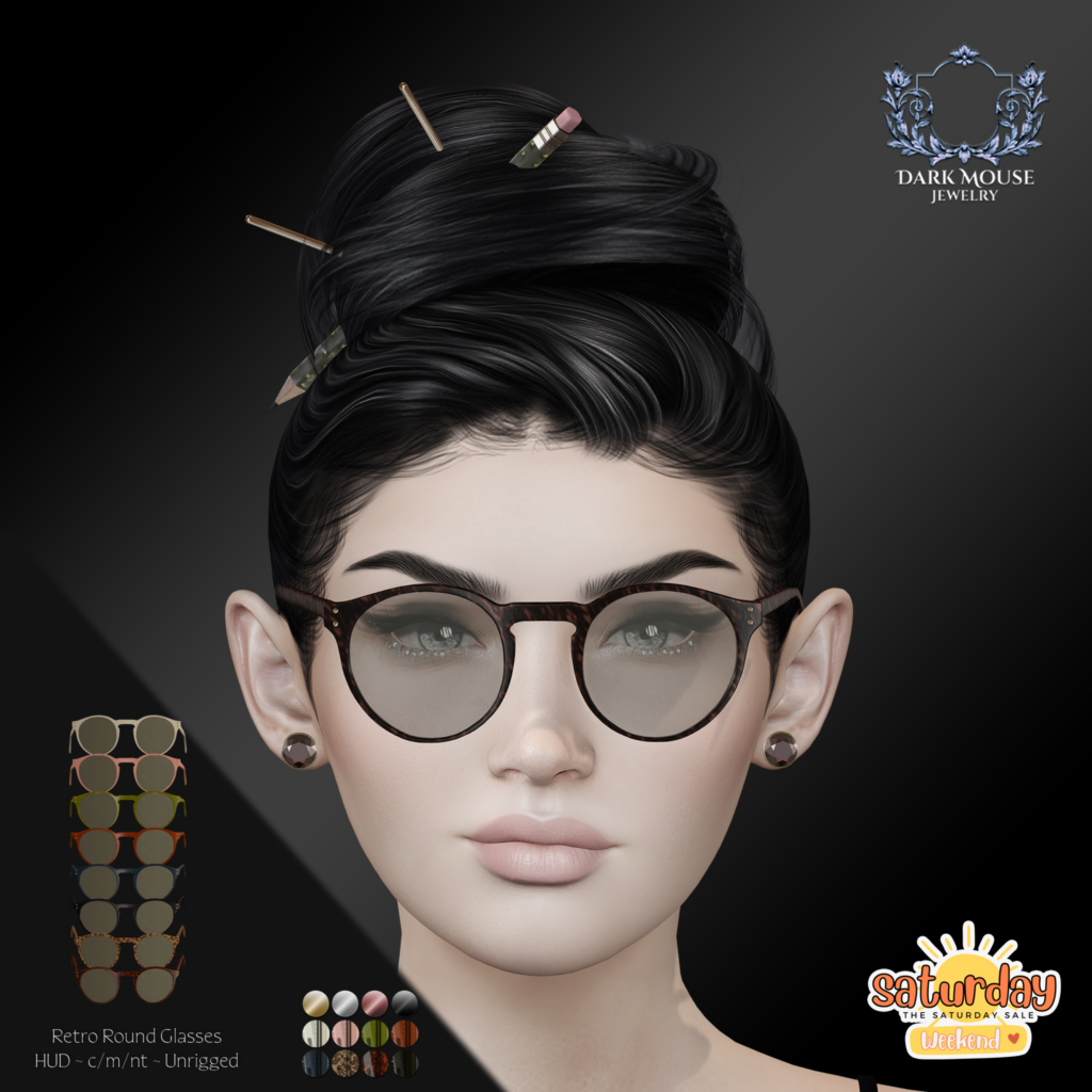 Retro Round Glasses	&lt;a href=&quot;http://maps.secondlife.com/secondlife/Nouveau/194/80/29&quot; target=&quot;_blank&quot;&gt;Teleport&lt;/a&gt;