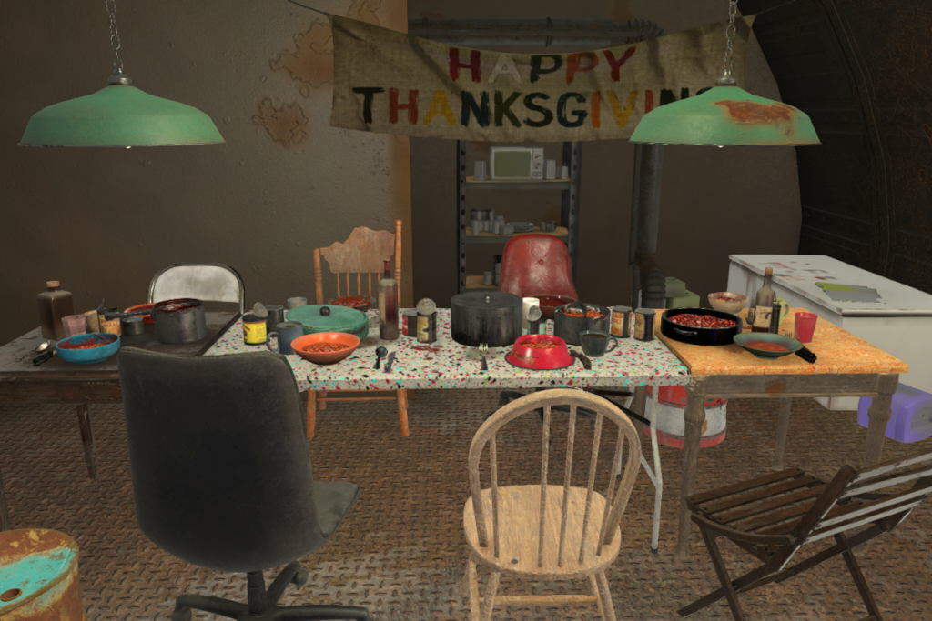 Fallout Feast, L$75-L$975 each/L$2475 FP