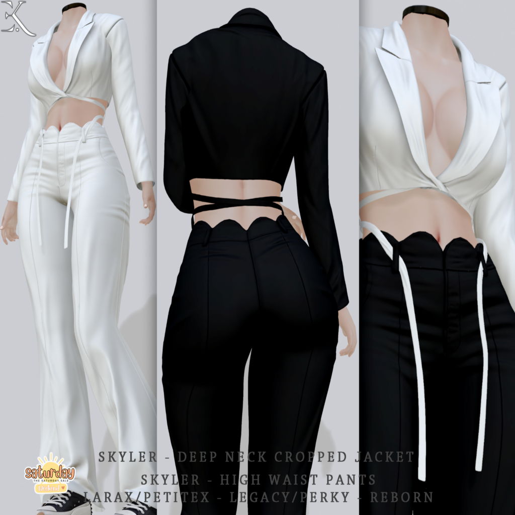 Skyler Crop Jacket &amp; Pants- Legacy/MaitreyaX/Reborn	&lt;a href=&quot;http://maps.secondlife.com/secondlife/ReNao/232/170/1060&quot; target=&quot;_blank&quot;&gt;Teleport&lt;/a&gt;
