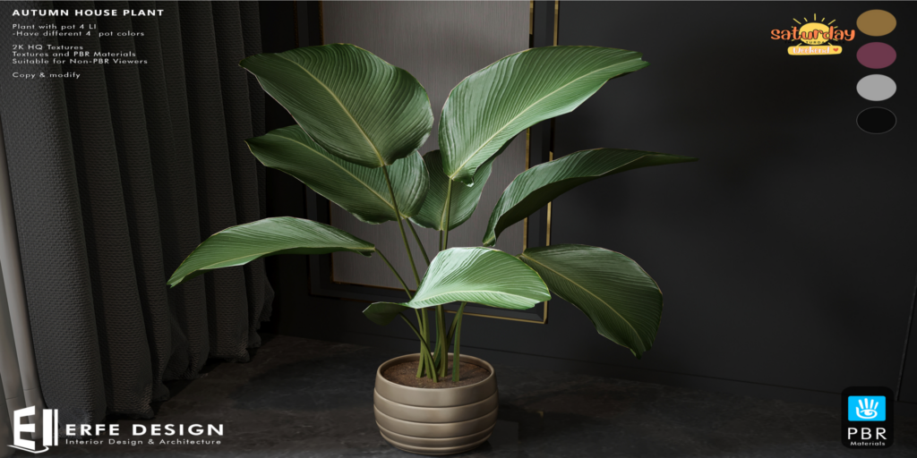 Autumn Plant	&lt;a href=&quot;http://maps.secondlife.com/secondlife/Corona/143/146/23&quot; target=&quot;_blank&quot;&gt;Teleport&lt;/a&gt;