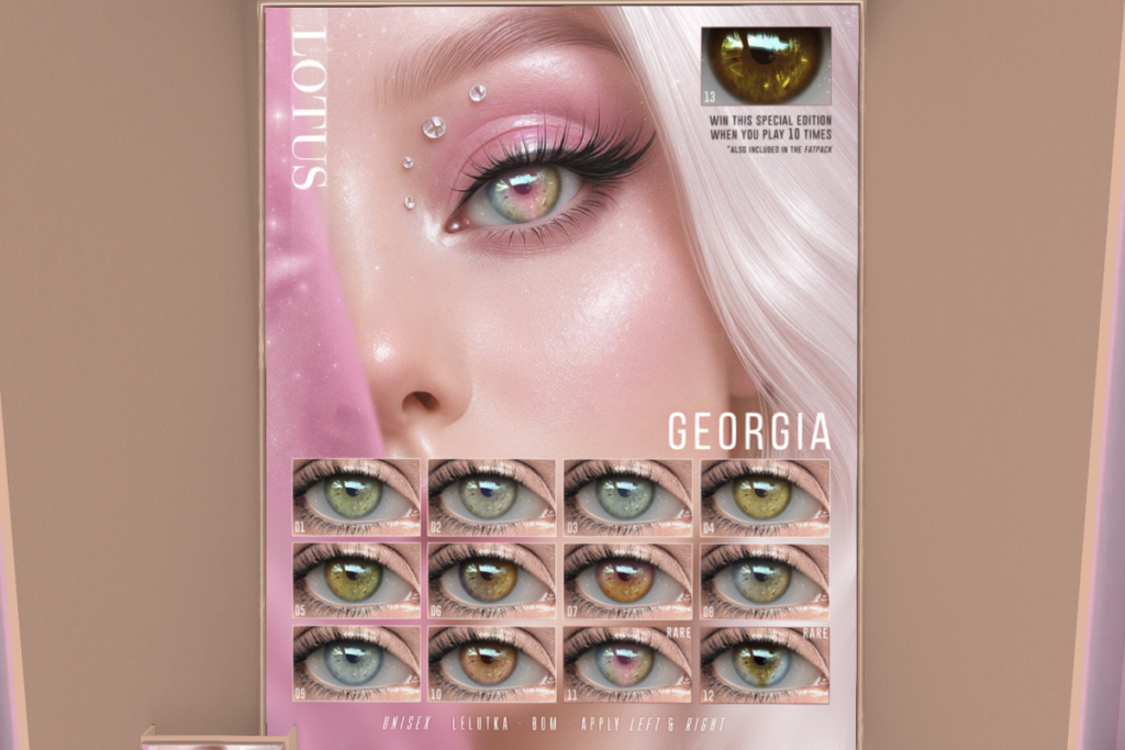 Georgia Eyes - BOM/Evo, L$60 each/L$2700 FP