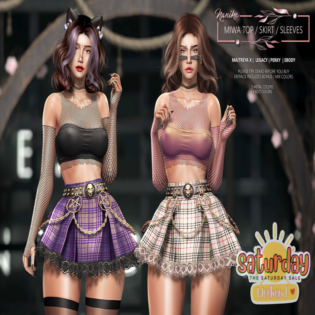 Miwa Skirt, Top, &amp; Sleeves - Legacy/MaitreyaX/Reborn/mods	&lt;a href=&quot;http://maps.secondlife.com/secondlife/Serena%20Almeria/42/87/2002&quot; target=&quot;_blank&quot;&gt;Teleport&lt;/a&gt;