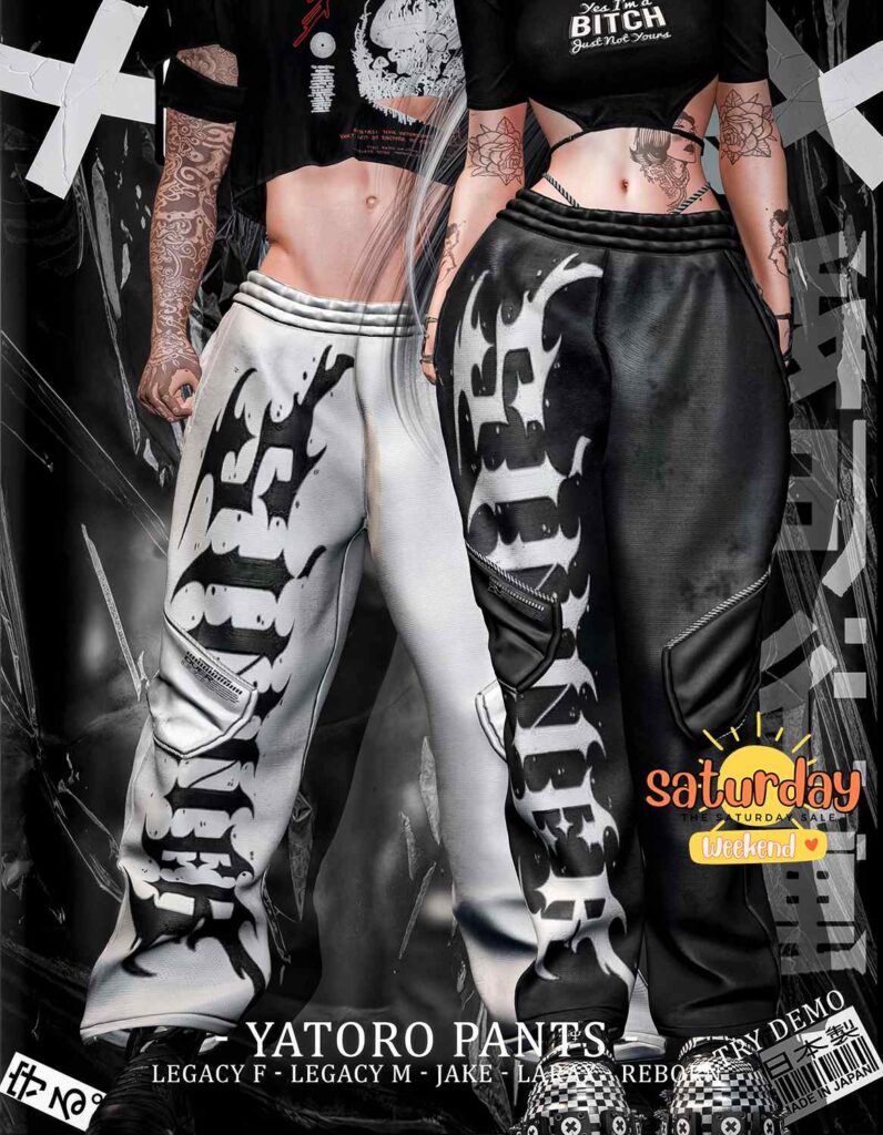 Yatoro Pants - Jake/Legacy F+M/MaitreyaX/Reborn	&lt;a href=&quot;http://maps.secondlife.com/secondlife/Silver%20City/194/193/1802&quot; target=&quot;_blank&quot;&gt;Teleport&lt;/a&gt;