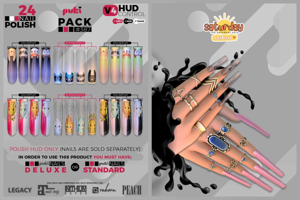 Polish Set #387 -  Inithium/Legacy/Maitreya/Peach/Reborn	&lt;a href=&quot;http://maps.secondlife.com/secondlife/The%20Valley/136/226/501&quot; target=&quot;_blank&quot;&gt;Teleport&lt;/a&gt;