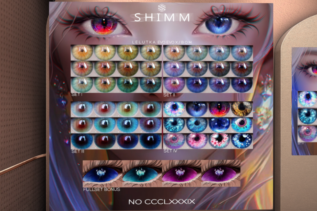 CCCLXXXIX - BOM/EvoX, L$288 each/L$1000 FP