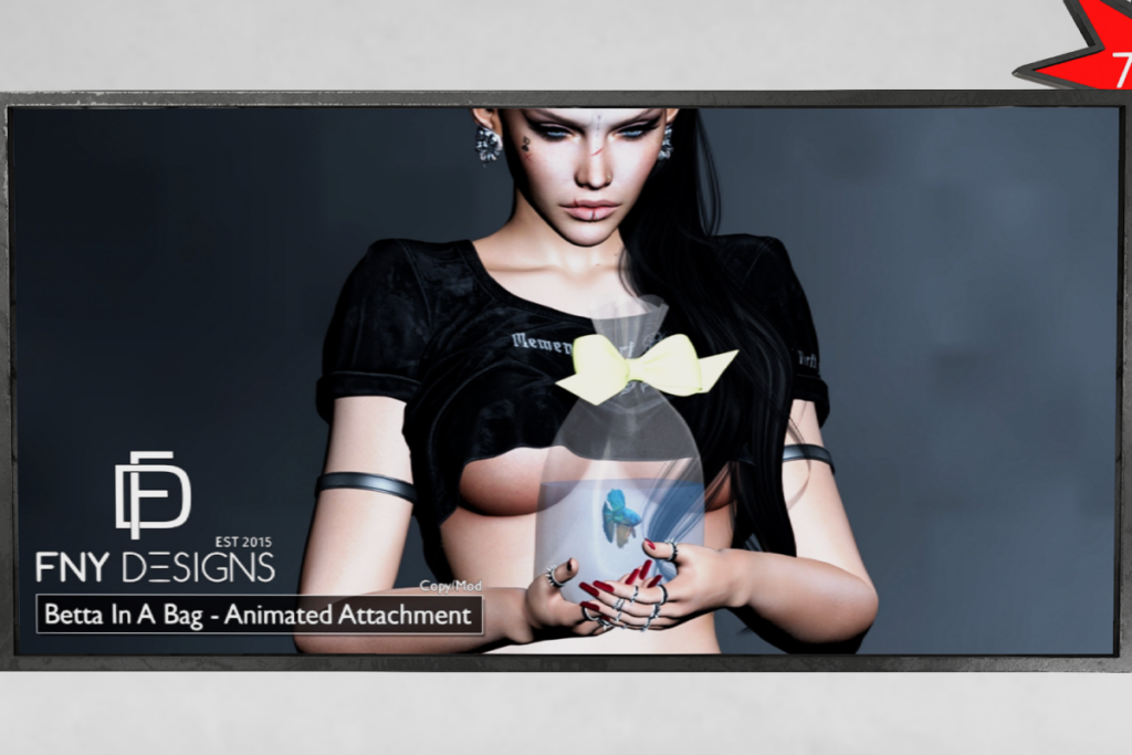 Betta In A Bag Animated Attachment, L$50