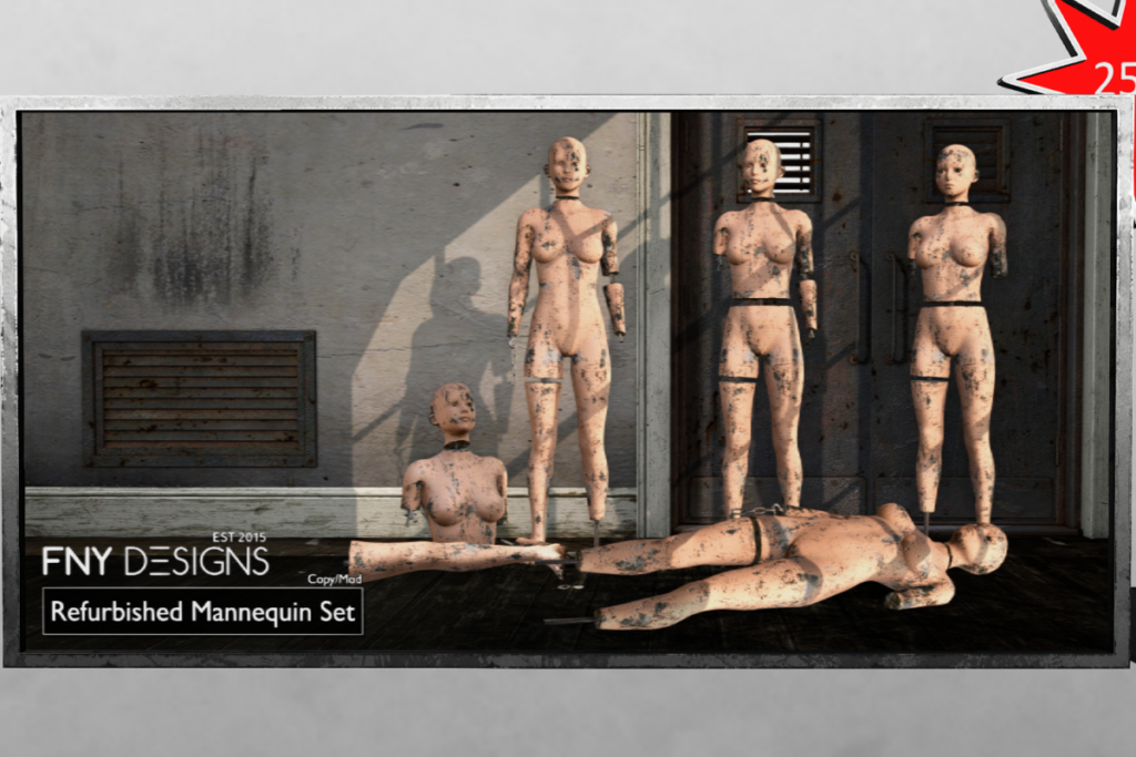 Refurbished Mannequin Set, L$450