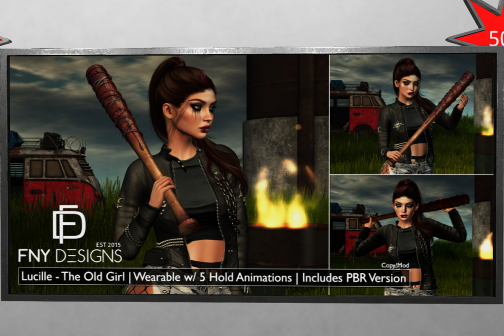 Lucille - The Old Girl Wearable Bat w/Animations, L$250